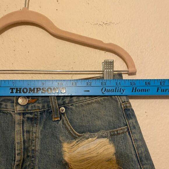 Brandy Melville MELVILLE Made in Italy Destroyed Distressed Shorts Size 4 - Picture 8 of 12